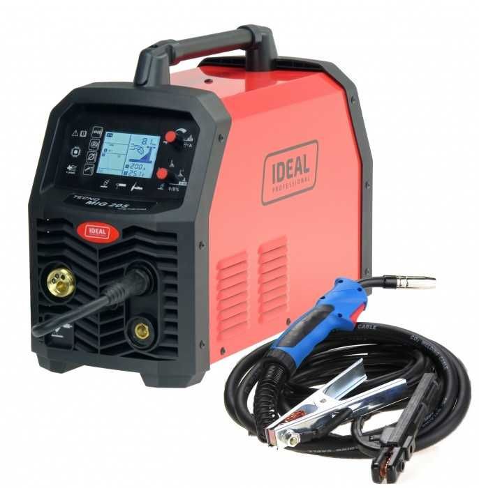 Półautomat IDEAL TECNO MIG 205 LCD MIG/TIG/MMA Synergic 4x4