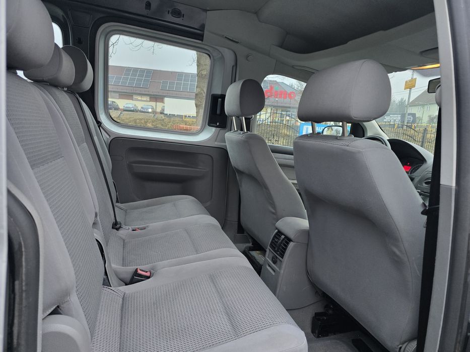 VW Caddy Life 5-os 1.9 TDI , Klima, Hak, Podgrzewane Fotele ! Ks. Serw