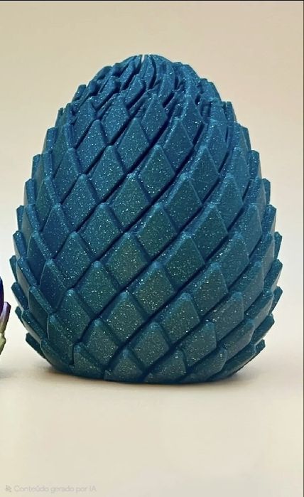 Ovo Dragão Articulado em Impressão 3D