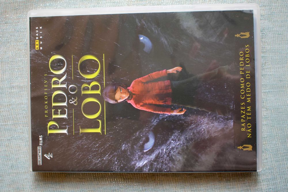 DVD de Pedro e o Lobo, Prokofiev, com animação stop motion