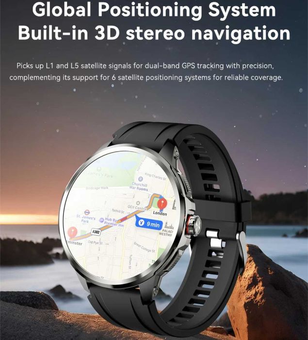 Смарт-годинник Wonlex MT109 4g LTE 32Gb Black