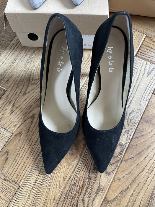 Szpilki skórka By Olala kolor czarny 38/24 cm