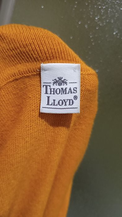 Thomas Lloyd Niemiecki męski sweter z wełny Merino, 100% Merino, M/L