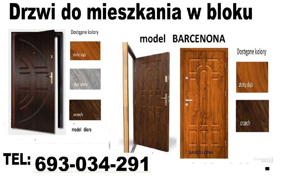 Drzwi WEJŚCIOWE -zewnętrzne do mieszkania w bloku z MONTAŻEM-wyciszone