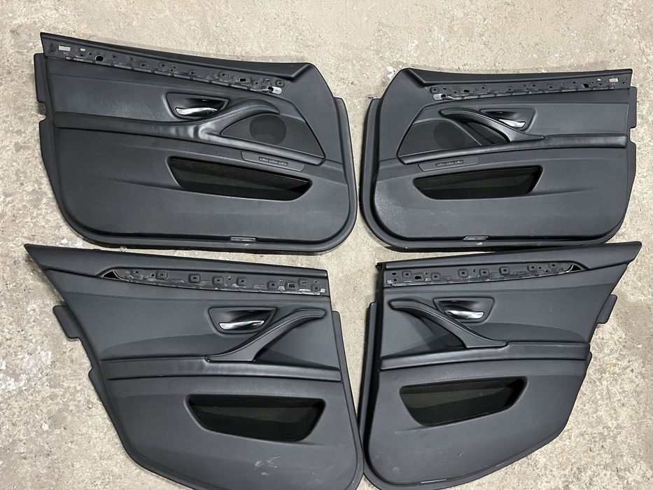 Boczki drzwi bmw f10 f11 M5 skora nappa Europa kpl ambient czarna