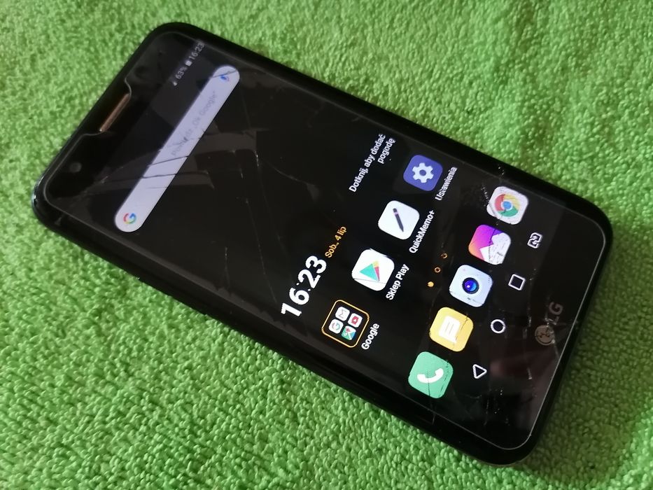 Smartfon LG K10 - (2017) - USZKODZONY - Działający - (czytaj opis)