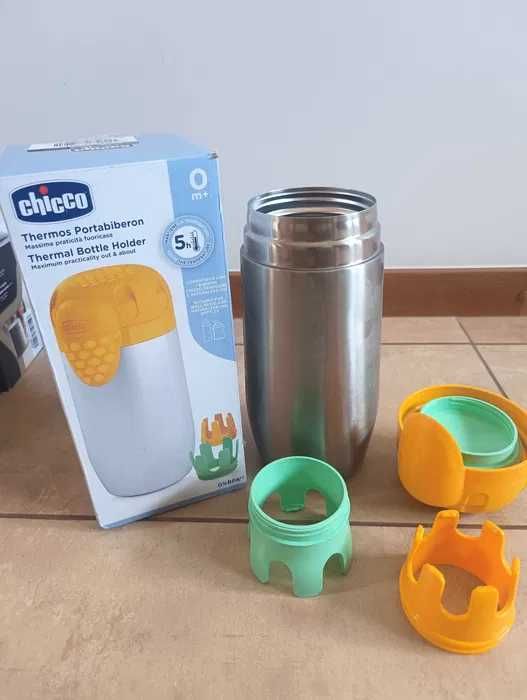 Chicco Pojemnik termiczny na butelkę ze stali nierdzewnej ciepło do 5h