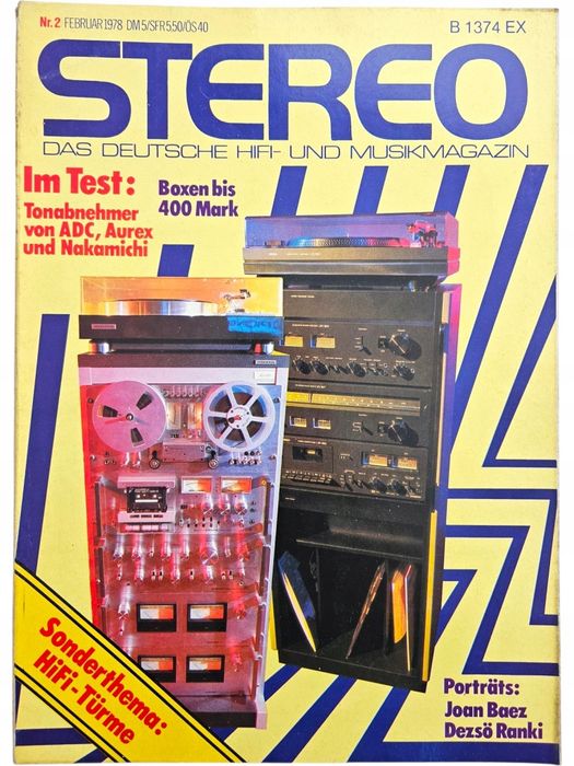 Pakiet 11x Stereo Das Deutsche HiFi Musikmagazin 1978 Niemcy DE