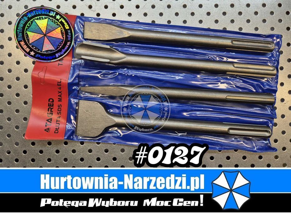 Zest. 4 dłut do betonu SDS-MAX dłuta do betonu SDS-MAX dłuto do betonu