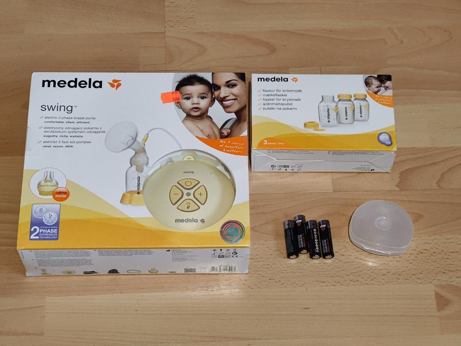 Używany, jak nowy Laktator Medela Swing plus Dodatki