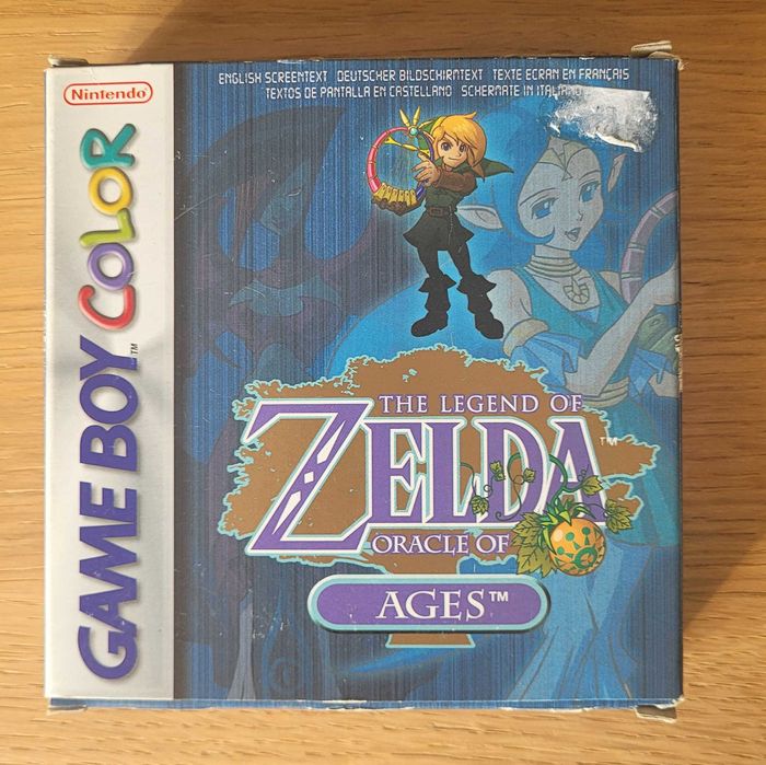 The Legend of Zelda Oracle of Ages (GBC) - Completo com Caixa e Manual