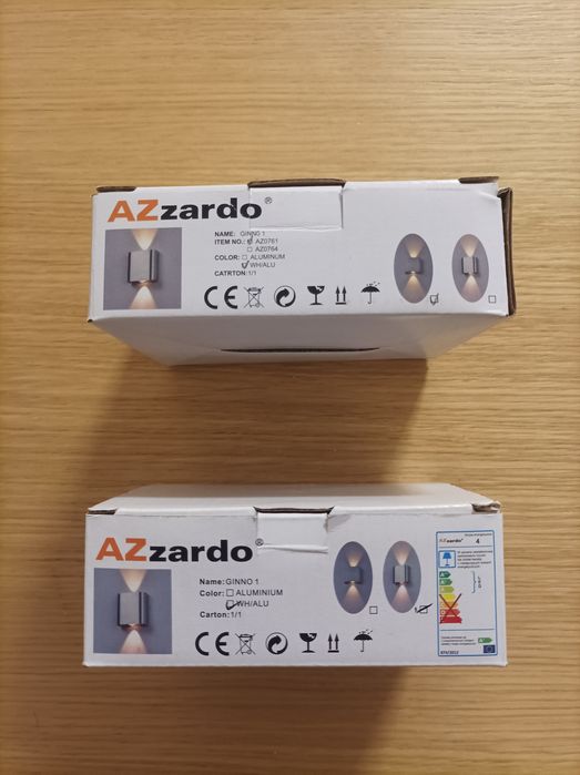lampa techniczna kinkiet LED azzardo Ginno A1
