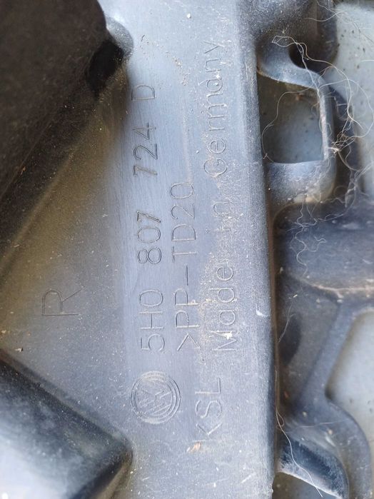 ślizg zderzaka prawy vw golf 8 VIII r-line 5h080.7724d