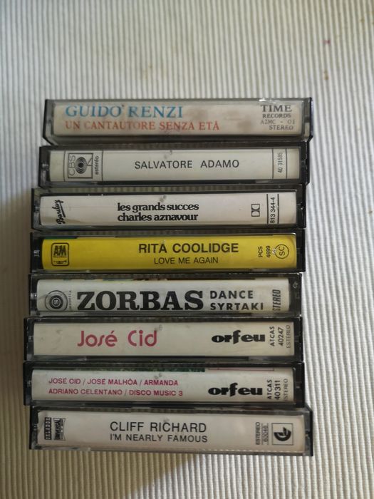 Conjunto de 8 cassetes.
