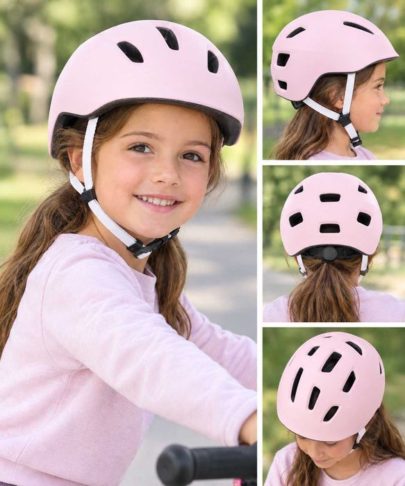 Capacete Oxelo MF500 Rosa – Menina