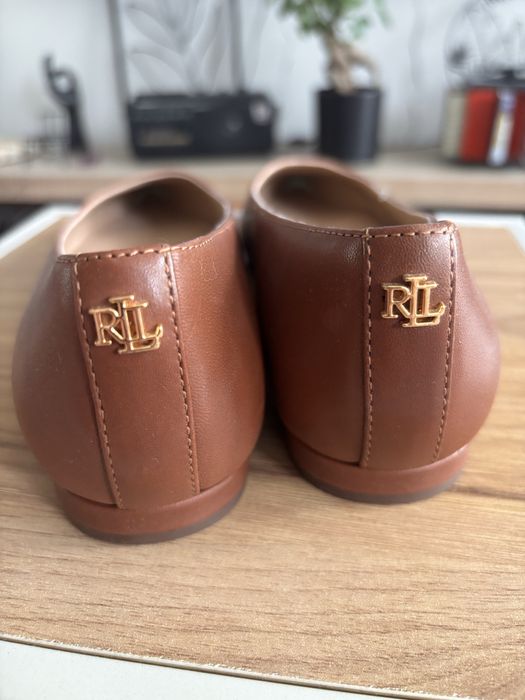 Baleriny Ralph Lauren baleriny skórzane Londyn
