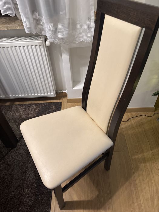 Stół wenge (ciemny brąz) + 6 krzeseł