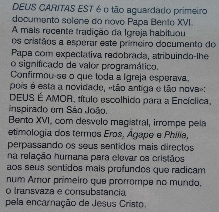 Deus é Amor (Carta Encíclica de Bento XVI)