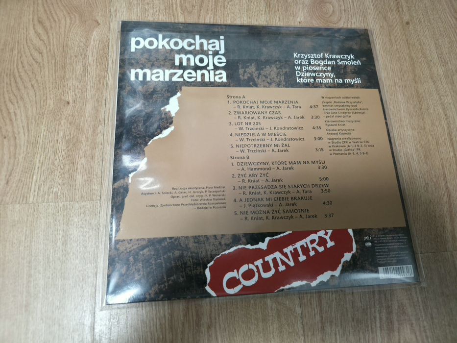 Krzysztof Krawczyk - Country album . Płyta winylowa.