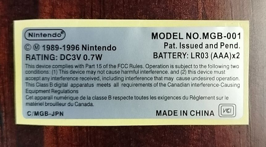 Game boy pocket autocolantes