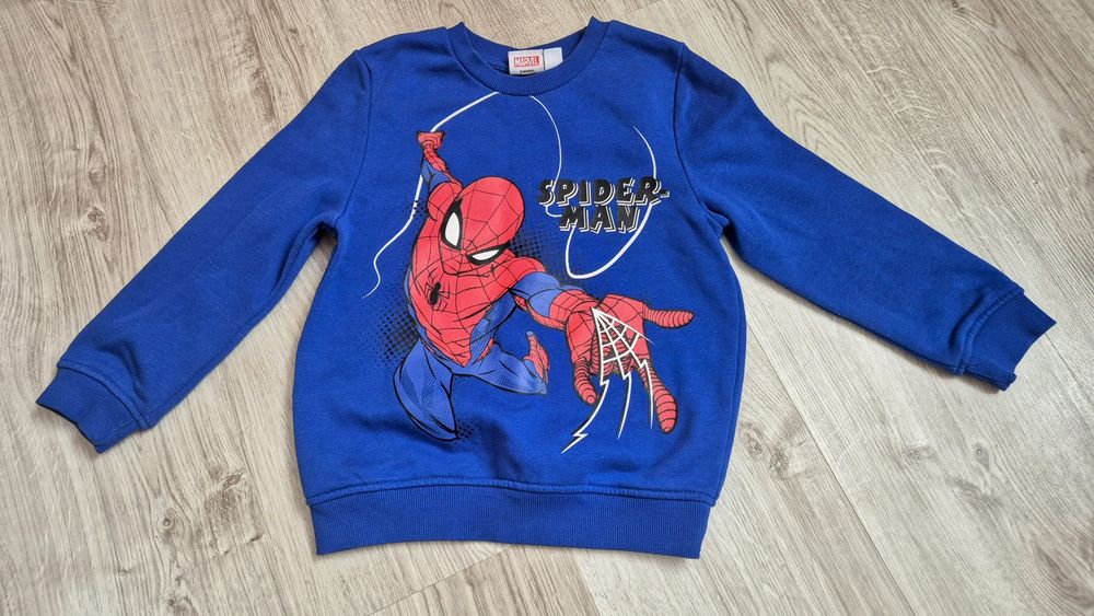 Zestaw komplet spiderman bluza i bluzka z długim rękawem 110