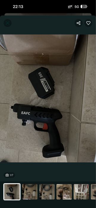 Pistola de pressão a bateria água, lavar carro