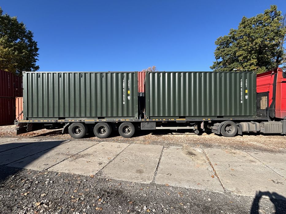 Kontener Morski 20dv DD dwustrone drzwi one way transprot hds