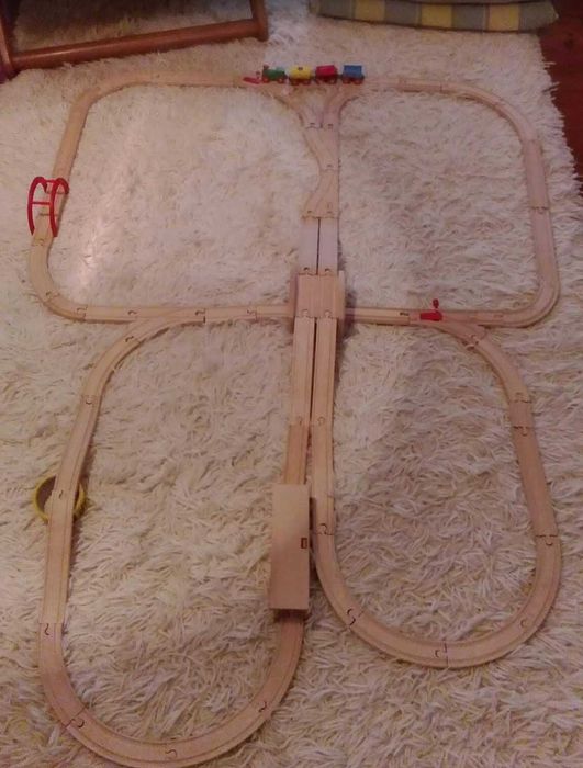 Comboio de madeira pista Brio - Conjunto Grande