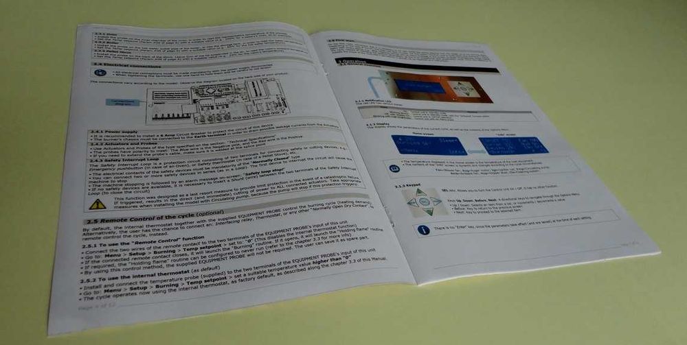 Placa eletrónica controlo Queimador Pellet / Salamandra Caldeira Forno