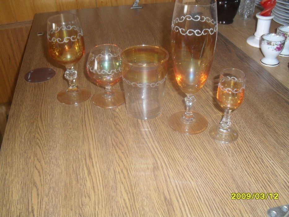 Kieliszki-zestaw 5x6 sztuk