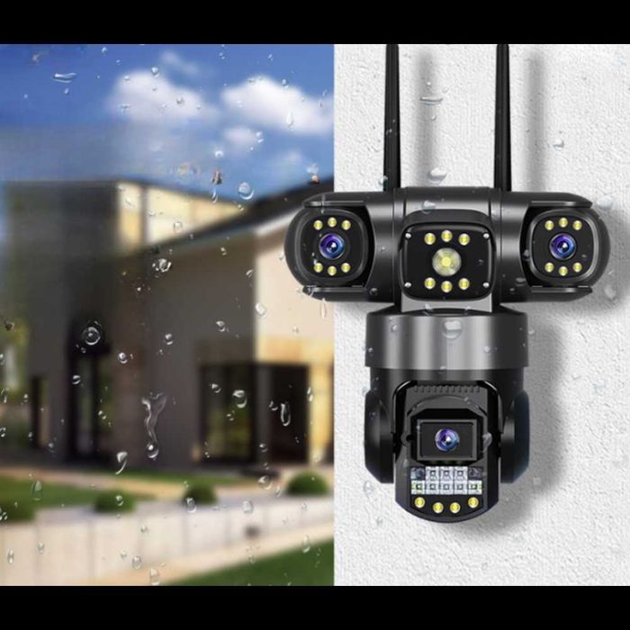 Камера наружная поворотная уличная WIFI V380 SC28-4G 4Mp на сим-карте