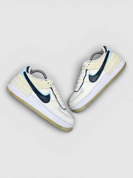 Buty Sportowe Nike Air Force 1 Low Shadow Kremowy Turkus Rozmiar 38