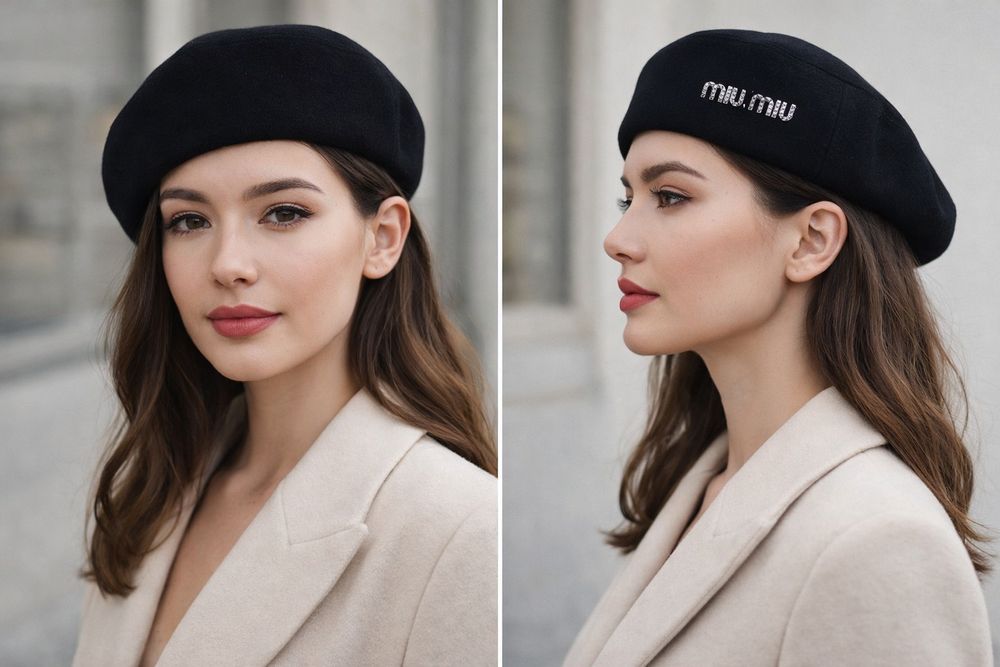 Кепки /фуражки женские с брошью