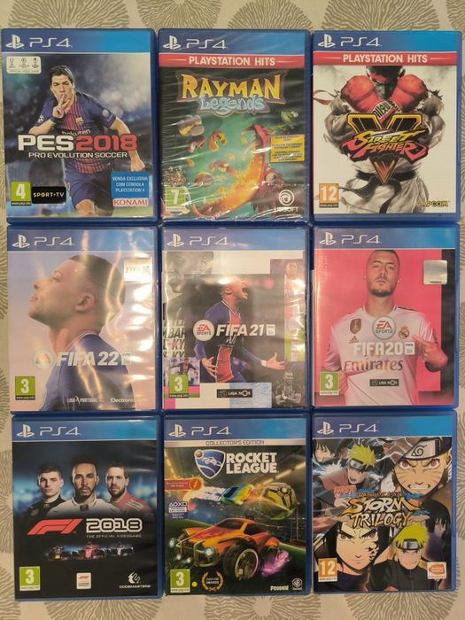 PS4 - pack 9 jogos