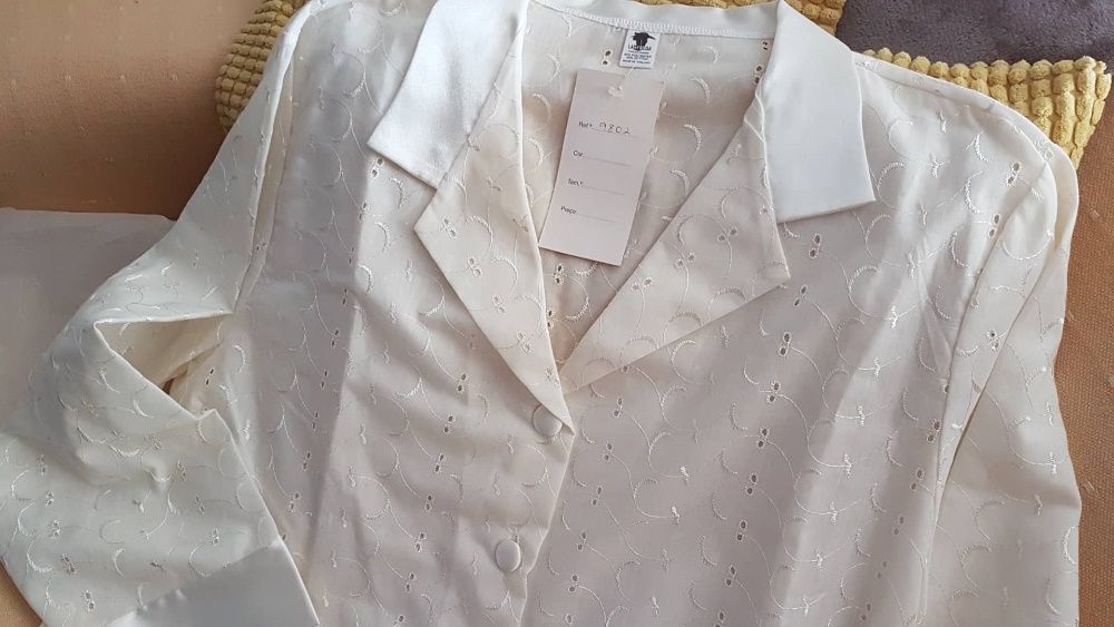 camisa de noite, bordado inglês, nova