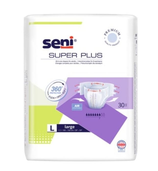 Подгузники L(3) для взрослых памперс підгузки для дорослих Super Seni