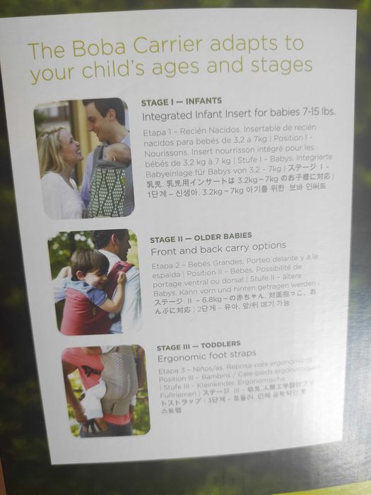 Porta bebés Boba 0-48 meses