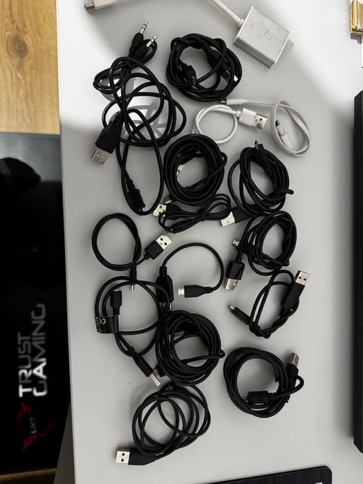 Zestaw 20 szt. kabli USB – micro USB różne długości, nowe, oryginalne