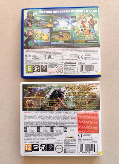 2 Caixas de Jogos para Nintendo 3DS (sem os jogos)