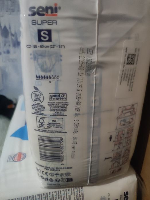 Підгузки Seni (Сені) розмір s 30 штук