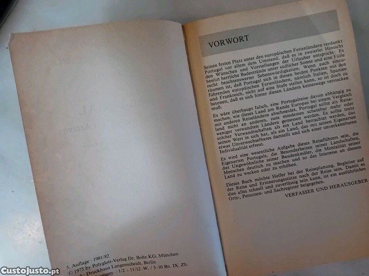 Guia de Turista Portugal em Alemão