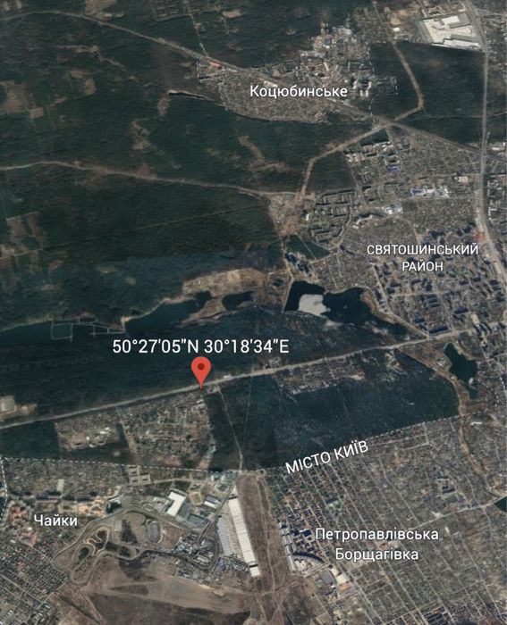 Київ, фасадна ділянка на Житомирській трасі, максимальний трафік авто