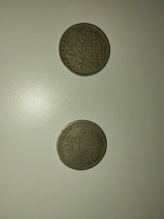 Moedas 50 centavos 1930 l 1964
