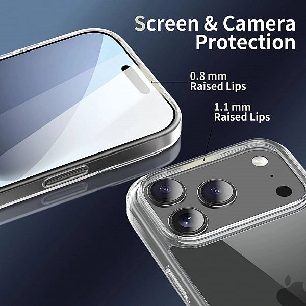 Etui Tech-Protect FlexAir Hybrid na iPhone 17 Pro Max - przezroczyste