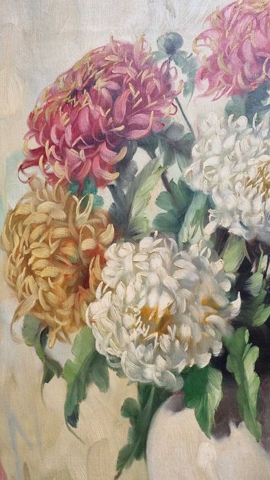 Chryzantemy w wazonie, H.A.Volkwein