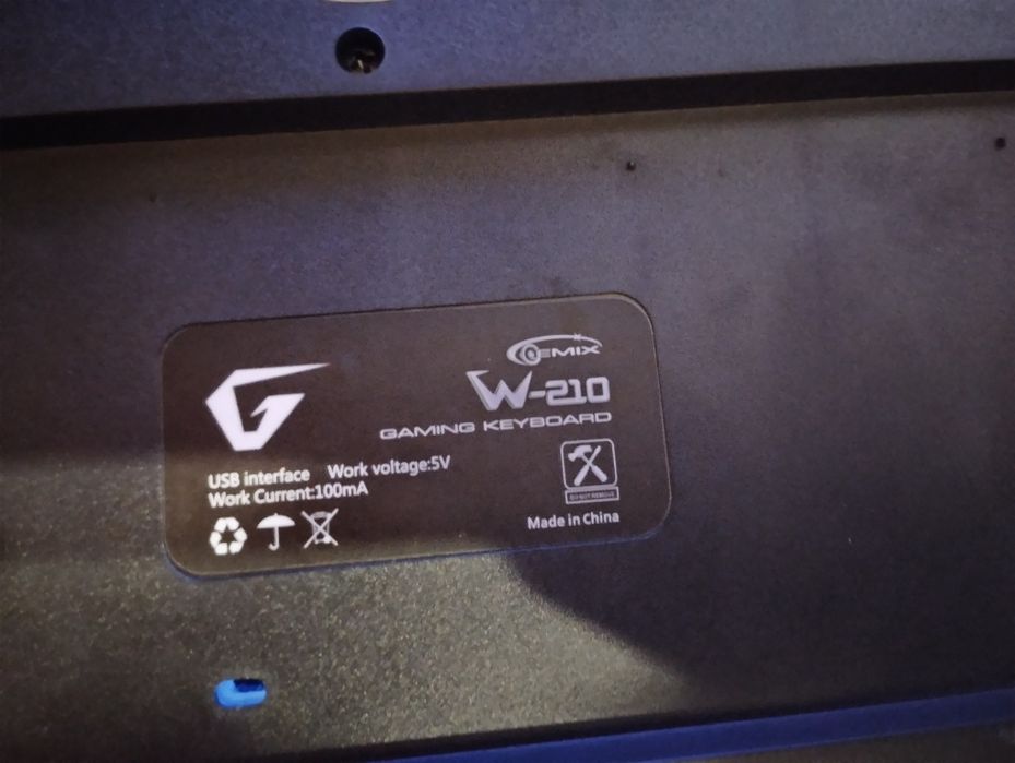 Ігрова клавіатура Gemix W-210, USB.