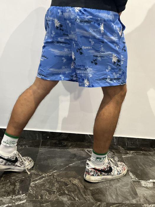 Hawajskie kąpielówki niebieskie nowe spodenki krótkie