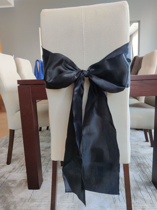 Kokarda na krzesło czarna