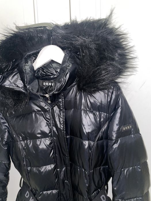 Kurtka zimowa damska puchowa DKNY DONNA KARAN NEW YORK rozm S