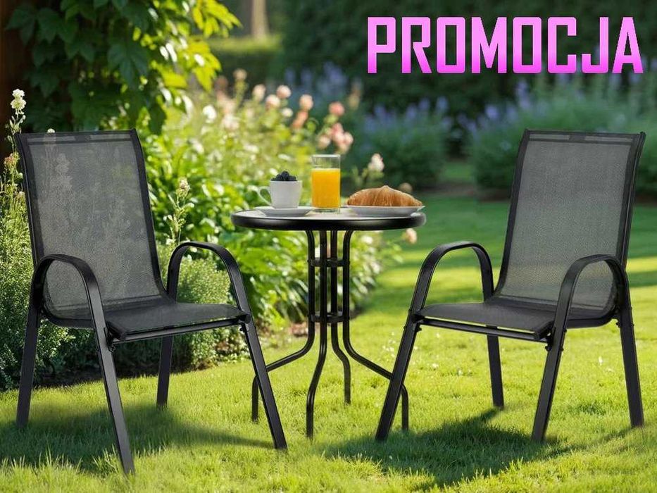 Zestaw Mebli Ogrodowych – Stół + 2 Krzesła Idealny na Taras i Balkon‼️